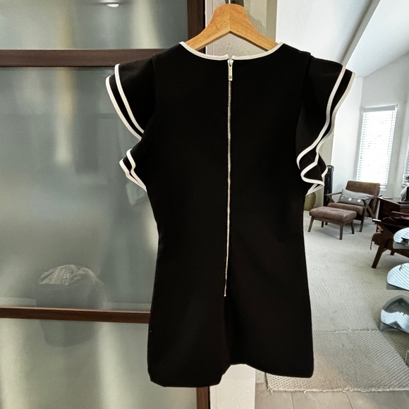 Tommy Hilfiger Flutter-Sleeve Mini Dress - Black 6 - Picture 5 of 7